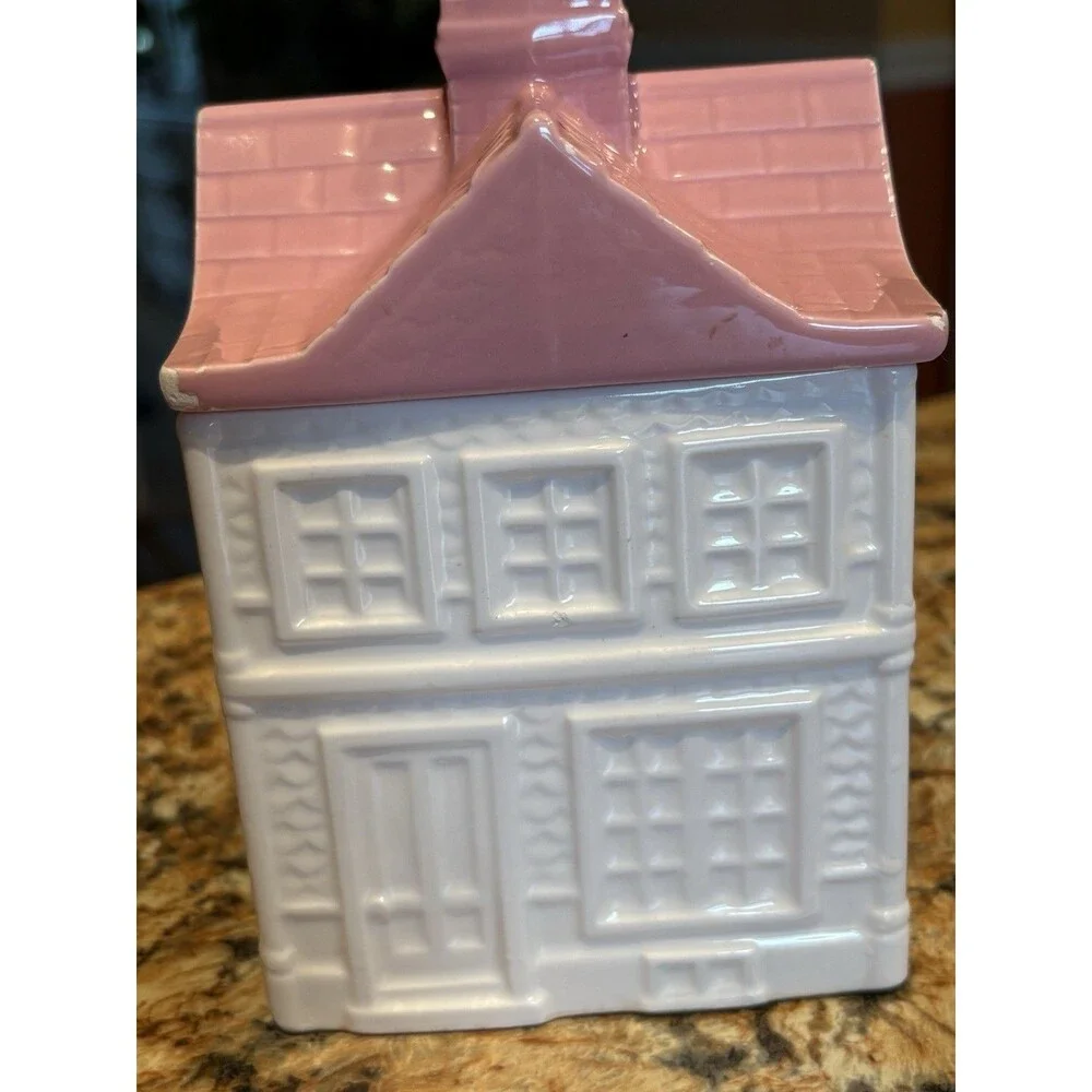 Vintage 1989 Avon Townhouse Canister Tea Room Kitchen Canister Cookie Jar